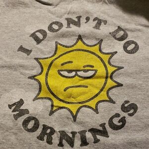 Gray T-Shirt with Yellow Sun Graphic